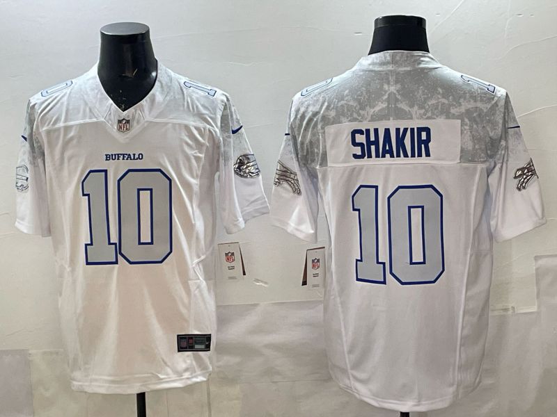 Men 2025 Buffalo Bills #10 Shakir white 5th generation Throwback Nike Limited NFL Jersey style 033->buffalo bills->NFL Jersey